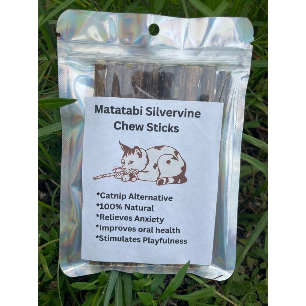 Matatabi Cat Chew Sticks All Natural Catnip Alternative | Silvervine Cat Toys